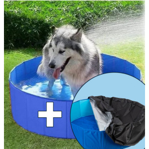 hondenzwembad met afdekzeil